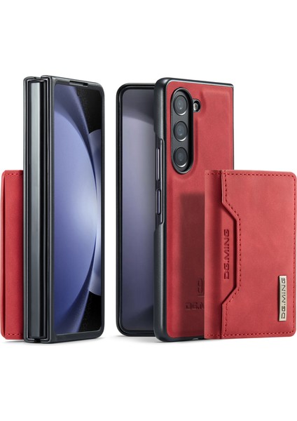 Samsung Galaxy Z Fold5 5g Pu Deri + Pc Çıkarılabilir Manyetik Kickstand Cüzdan Kılıf Telefon Kılıfı (Yurt Dışından)
