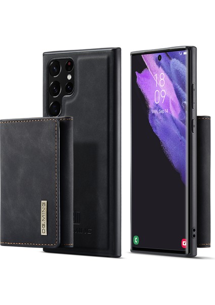 Samsung Galaxy S22 Ultra 5g Çıkarılabilir 2'si 1 Arada Cüzdan Telefon Kılıfı Kablosuz Şarj Desteği Hibrit Telefon Koruyucu (Yurt Dışından)