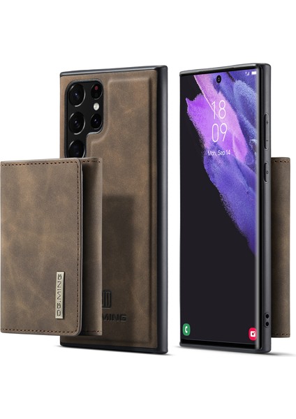 Samsung Galaxy S22 Ultra 5g Çıkarılabilir 2'si 1 Arada Cüzdan Telefon Kılıfı Kablosuz Şarj Desteği Hibrit Telefon Koruyucu (Yurt Dışından)