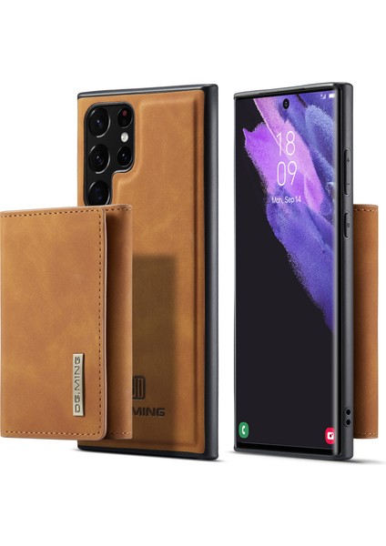 Samsung Galaxy S22 Ultra 5g Çıkarılabilir 2'si 1 Arada Cüzdan Telefon Kılıfı Kablosuz Şarj Desteği Hibrit Telefon Koruyucu (Yurt Dışından)