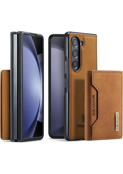 Samsung Galaxy Z Fold5 5g Pu Deri + Pc Çıkarılabilir Manyetik Kickstand Cüzdan Kılıf Telefon Kılıfı (Yurt Dışından)