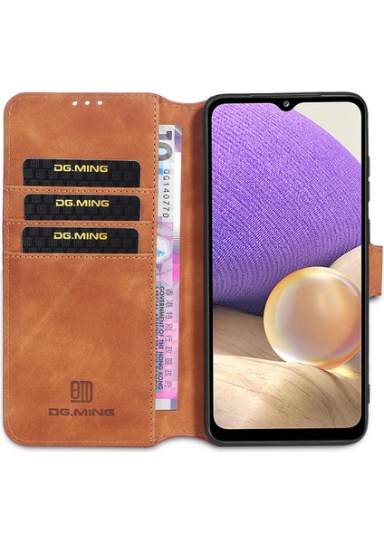 Samsung Galaxy A32 5G/M32 5g Retro Stil Deri Cüzdan Standı Kılıfı (Yurt Dışından) fırsatları