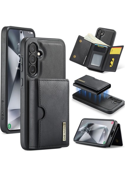 Samsung Galaxy S25 Plus Manyetik Cüzdan Pu + Pc + Tpu Telefon Kılıfı (Yurt Dışından)