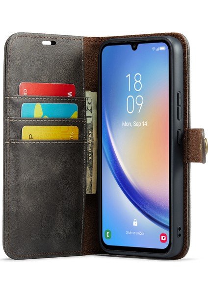 Samsung Galaxy A34 5g Çıkarılabilir Manyetik Kılıf Bölünmüş Deri Telefon Cüzdan Standı Düşmeye Dayanıklı Kılıf (Yurt Dışından) fiyatları