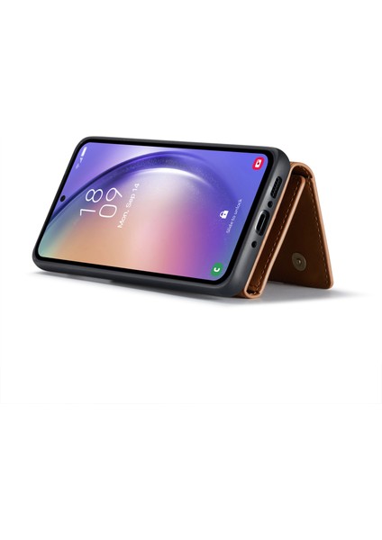 Samsung Galaxy A54 5g Pu Deri Kaplamalı Pc+Tpu Kickstand Kılıfı Manyetik Çıkarılabilir Cüzdan Telefon Kılıfı (Yurt Dışından) modelleri