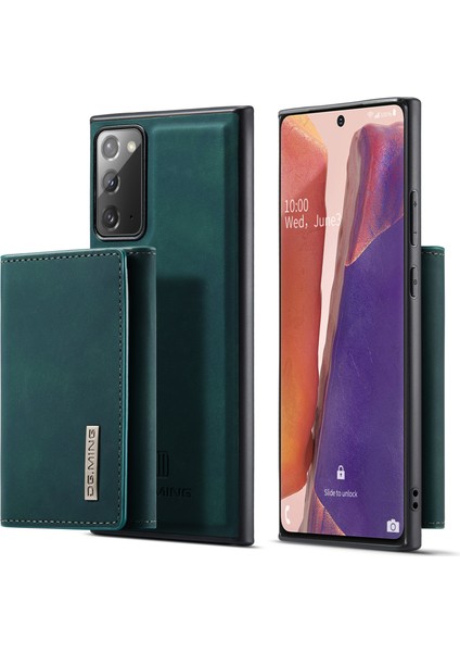 Samsung Galaxy NOTE20 4g/5g Çıkarılabilir Manyetik Cüzdanlı Kickstand Tasarımlı Düşmeye Dayanıklı Telefon Kılıfı (Yurt Dışından)