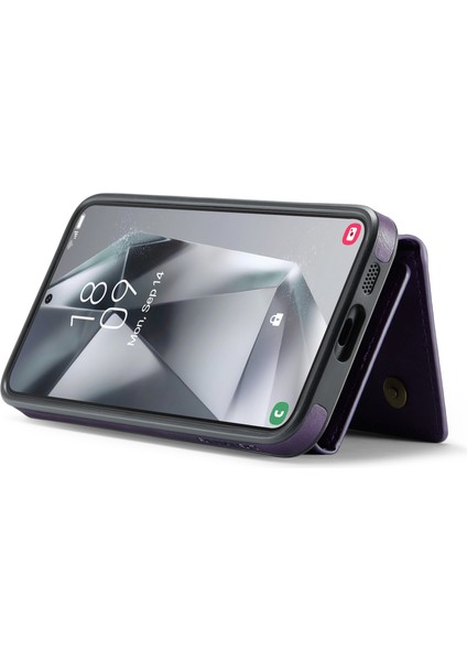Samsung Galaxy S25 Manyetik Cüzdan Pu + Pc + Tpu Telefon Kılıfı (Yurt Dışından) modelleri