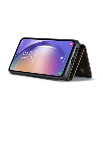 Samsung Galaxy A54 5g Pu Deri Kaplamalı Pc+Tpu Kickstand Kılıfı Manyetik Çıkarılabilir Cüzdan Telefon Kılıfı (Yurt Dışından) modelleri