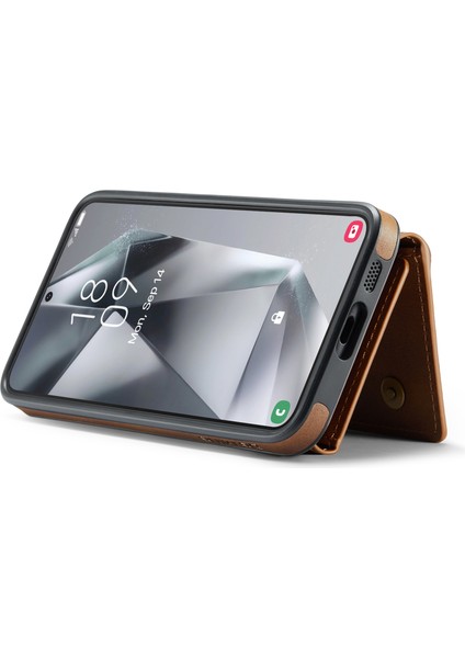 Samsung Galaxy S25 Manyetik Cüzdan Pu + Pc + Tpu Telefon Kılıfı (Yurt Dışından) modelleri