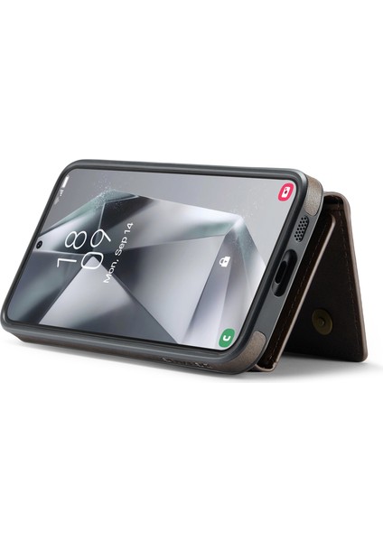 Samsung Galaxy S25 Manyetik Cüzdan Pu + Pc + Tpu Telefon Kılıfı (Yurt Dışından) modelleri