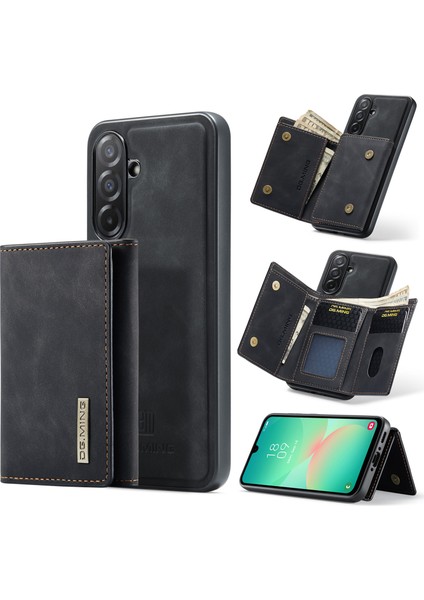 Samsung Galaxy A26 5g Kickstand Pu Telefon Kılıfı Çıkarılabilir Cüzdan ile (Yurt Dışından)