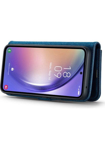Samsung Galaxy A54 5g Bölünmüş Deri Stand Cüzdan Telefon Kılıfı Manyetik Çıkarılabilir Koruyucu Kılıf (Yurt Dışından) modelleri