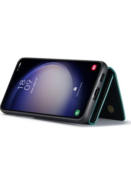 Samsung Galaxy S23 Fe Deri Kaplamalı Tpu+Pc Telefon Kılıfı Kickstand Çıkarılabilir Cüzdan Kapağı (Yurt Dışından) modelleri