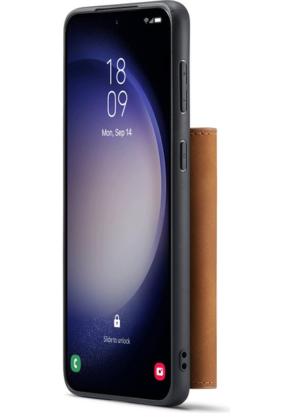 Samsung Galaxy S25 Kickstand Pu Telefon Kılıfı Çıkarılabilir Cüzdan ile (Yurt Dışından) modelleri
