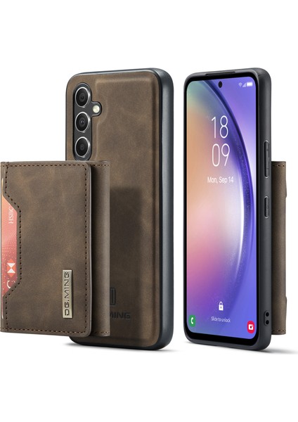 Samsung Galaxy A54 5g Pu Deri Kaplamalı Pc+Tpu Telefon Kılıfı Çıkarılabilir Cüzdan Arka Destek Kapağı (Yurt Dışından)