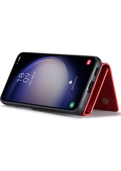 Samsung Galaxy S23 Fe Deri Kaplamalı Tpu+Pc Telefon Kılıfı Kickstand Çıkarılabilir Cüzdan Kapağı (Yurt Dışından) modelleri