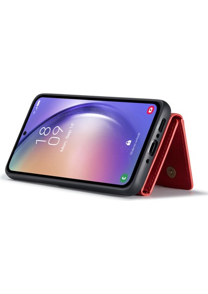 Samsung Galaxy A54 5g Pu Deri Kaplamalı Pc+Tpu Telefon Kılıfı Çıkarılabilir Cüzdan Arka Destek Kapağı (Yurt Dışından) fiyatları