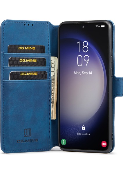 Samsung Galaxy S23 Plus Retro Pu Deri Cüzdan Kılıfı Tam Koruma Telefon Kılıfı Standlı (Yurt Dışından) fiyatları