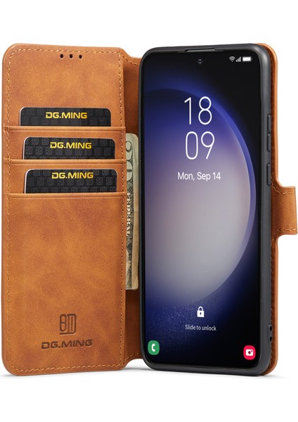 Samsung Galaxy S23 Plus Retro Pu Deri Cüzdan Kılıfı Tam Koruma Telefon Kılıfı Standlı (Yurt Dışından) fiyatları