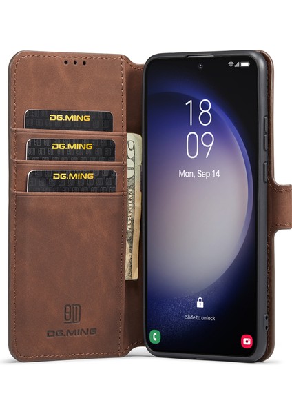 Samsung Galaxy S23 Plus Retro Pu Deri Cüzdan Kılıfı Tam Koruma Telefon Kılıfı Standlı (Yurt Dışından) fiyatları