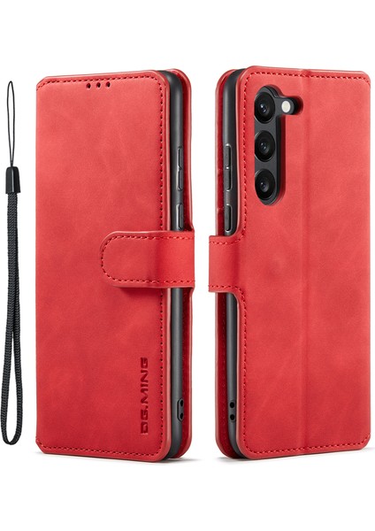Samsung Galaxy S23 Plus Retro Pu Deri Cüzdan Kılıfı Tam Koruma Telefon Kılıfı Standlı (Yurt Dışından)