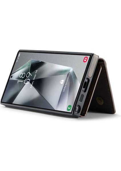 Samsung Galaxy S25 Ultra Manyetik Cüzdan Pu+Pc+Tpu Telefon Kılıfı (Yurt Dışından) indirimleri