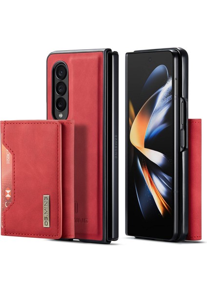 Samsung Galaxy Z Fold4 5g Telefon Kılıfı Manyetik Emilim Çıkarılabilir Cüzdan Telefon Kılıfı Kickstand Koruyucu Kılıf (Yurt Dışından)