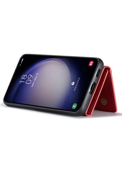 Samsung Galaxy S23 Fe Çıkarılabilir Cüzdan Telefon Kılıfı Kickstand Deri Kaplamalı Tpu+Pc Kapak (Yurt Dışından) modelleri