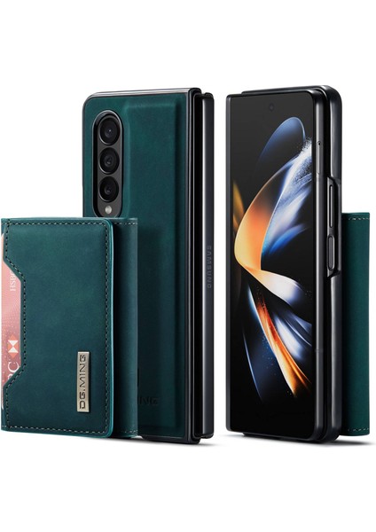 Samsung Galaxy Z Fold4 5g Telefon Kılıfı Manyetik Emilim Çıkarılabilir Cüzdan Telefon Kılıfı Kickstand Koruyucu Kılıf (Yurt Dışından)