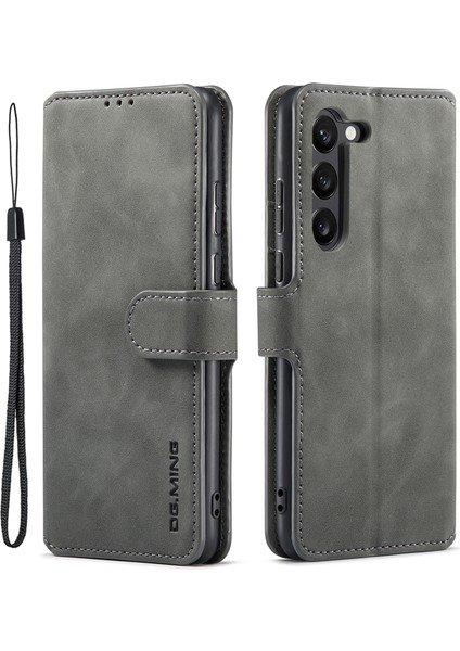 Samsung Galaxy S23 Retro Pu Deri Stand Kılıf Darbeye Dayanıklı Cüzdan Telefon Kılıfı (Yurt Dışından)