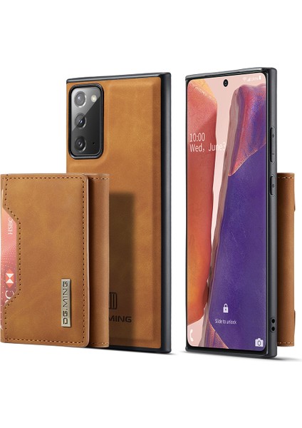 Samsung Galaxy NOTE20 4g/5g Üç Katlı Cüzdan Manyetik Destek Standı Tasarım Deri Kılıf (Yurt Dışından)