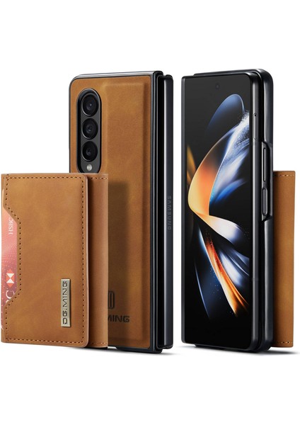 Samsung Galaxy Z Fold4 5g Telefon Kılıfı Manyetik Emilim Çıkarılabilir Cüzdan Telefon Kılıfı Kickstand Koruyucu Kılıf (Yurt Dışından)