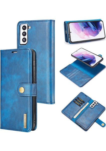 Samsung Galaxy S21 4g / 5g Çizilmeye Dayanıklı Çıkarılabilir 2'si 1 Arada Pc Bölünmüş Deri Telefon Kılıfı Kapağı (Yurt Dışından)