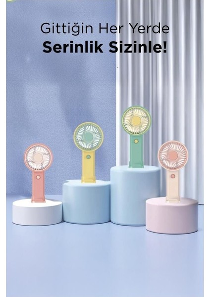 F27 Taşınabilir Şarj Edilebilir Mini El Fanı ve Masa Fanı Soğutucu Pervane