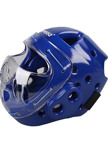 TKSK-100 Blue-M Camlı Taekwondo Kaskı M Beden Mavi modelleri