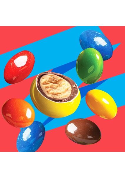 Renkli Şeker Kaplı Sütlü Çikolatalı Yer Fıstığı Krema Draje, 90 gr fırsatları