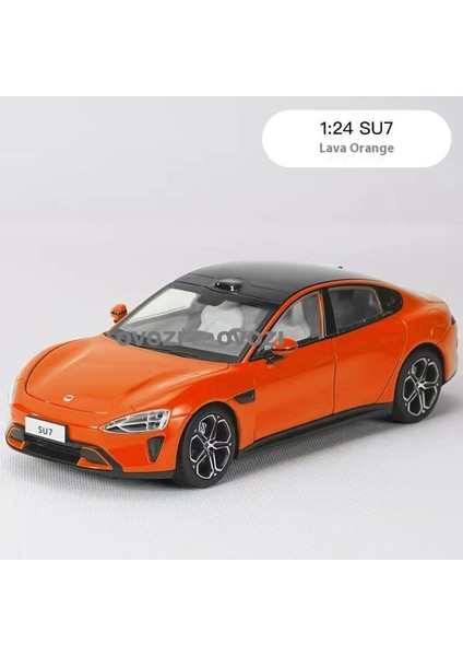 Ovozı Xiaomi Su7 Alaşımlı Araba Modeli Koleksiyonluk Dekorasyon 6 Kapı Açılabilir (Yurt Dışından)