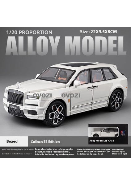 Ovozı Rolls Royce Alaşımlı Araba Modeli Koleksiyonluk Süs Hediyesi (Yurt Dışından)