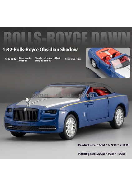 Ovozı Rolls Royce Alaşımlı Araba Modeli Koleksiyonluk Süs Hediyesi (Yurt Dışından)