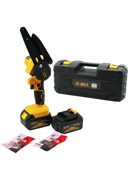Chaın Saw Yellow LTJ-6A Yağsız - Zincirli 6&amp;quot; Budama - Dal Kesme Makine Şarjlı - 2 Batarya 36V 5.0AH