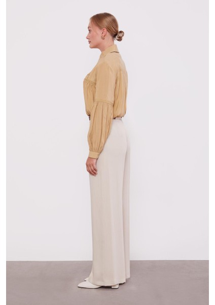 Taş Kemerli Palazzo Pantolon modelleri