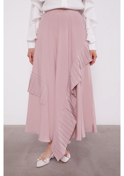 Pudra Pilise Detaylı Etek