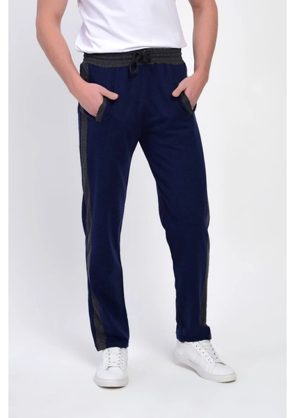 Erkek Lacivert Eşofman Altı Beli Lastikli Yanlar Şeritli 19457 modelleri