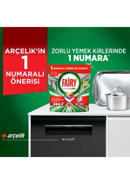 Platinum Plus Bulaşık Makinesi Deterjanı Kapsülü/ tableti 30 Yıkama