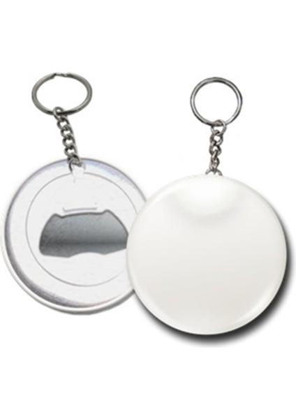 Vizyonstore Buton Şişe Açacağı Anahtarlık 250 Adet VG44UVAN Ø 44 mm Uv Baskıya Uygun