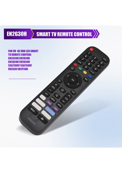 Vu 4K UHD LED Akıllı Tv Uzaktan Kumandası EN2G30H EN2N30H EN2Q30H EN2B30H 55A7300F 55A7500F EN2A30 EN2P30H (Yurt Dışından) fırsatları