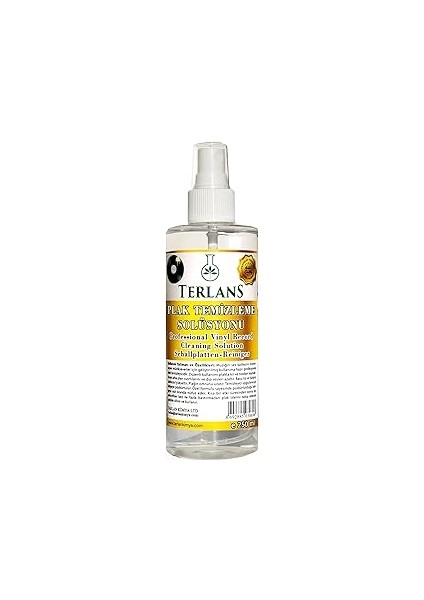 Terlans Retro Plak Temizleyici (Gramofon Pikap & Plak Çalar) 250 ml & Hassas Yüzey Bezi Vinyl Recor