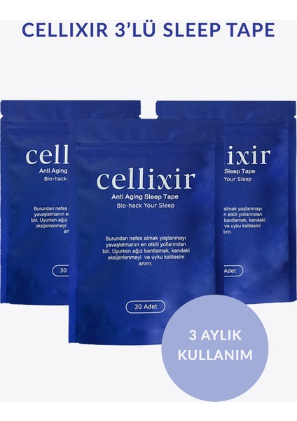 Cellixir Anti Aging 3'lü Sleep Tape Set