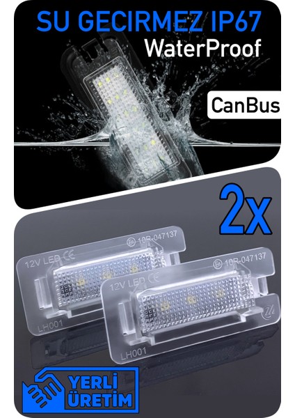 Volkswagen Vw Caddy 4 5 2015-2024 Canbus LED Plaka Aydınlatma Ledi Lambası LED Edıtıon