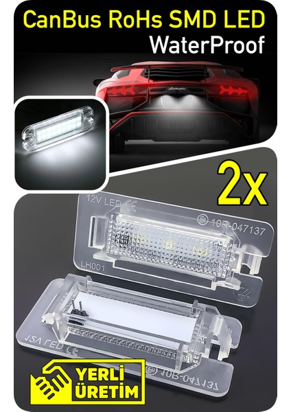 Volkswagen Vw Caddy 4 5 2015-2024 Canbus LED Plaka Aydınlatma Ledi Lambası LED Edıtıon